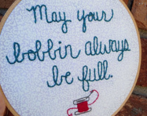 ! Sewing room hoop art , Sewing Quote Art, Seamstress gift, sewing ...