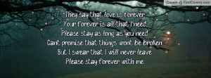 Will Never Leave You Quotes
