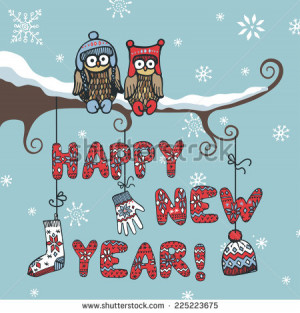 Cute Couple Latest Images Happy New Year Owl