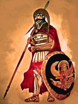 Ancient Greek Spartan Warriors