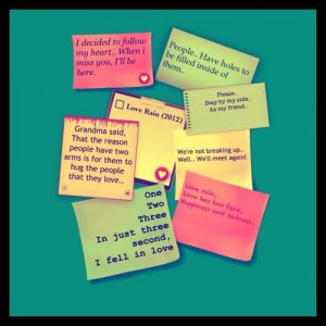 Rain and love quotes