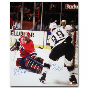 Wayne Gretzky & Patrick Roy Autographed 16X20 Photo