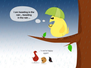 Am Tweeting In The Rain
