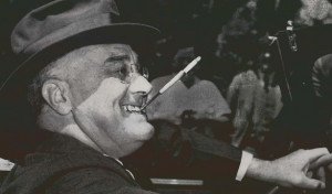 Somewhere, Franklin Delano Roosevelt is grinning past his cigarette ...