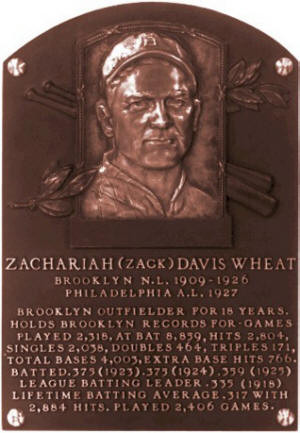 Zack Wheat Baseball Player