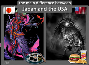 the main difference between europe and usa japan vs usa video game