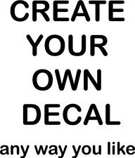 Create your own Decal Vinyl Wall Home Decor Decal Quote Inspirational ...