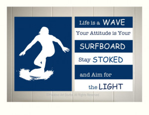 ... teen boy art, surfer poster, surfing, inspirational surf quotes