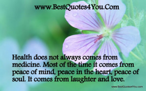 Peace and quiet pictures and quotes | ... comes from peace of mind ...