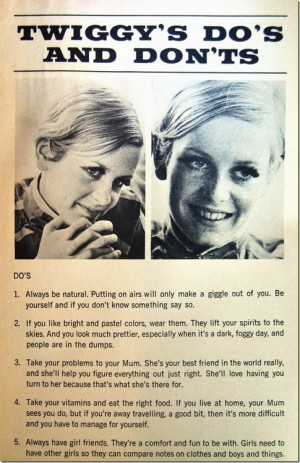 10. Twiggy’s quotes transcribed from Twiggy: Her Mod Mod Teen World ...