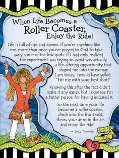 Blue Mountain Arts When Life Becomes a Roller Coaster by Suzy Toronto ...