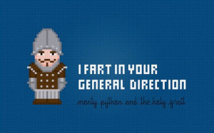 Monty Python and the Holy Grail Movie Quote by pixelpowerdesign, $4.00