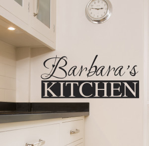 Details about PERSONALISED KITCHEN WALL STICKER ART QUOTES DECALS W54