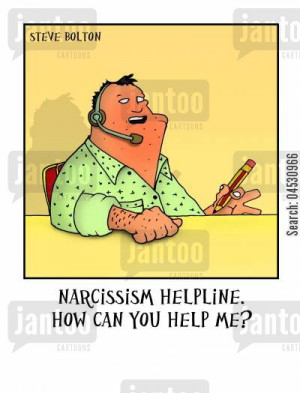 Narcissism Comic Cartoon humor: 'narcissism
