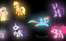 my little pony fluttershy rainbow dash twilight sparkle rarity pinkie ...