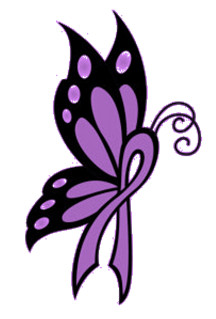 Domestic Violence Awareness Ribbon Tattoo
