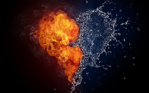 Fire Water Heart Wallpapers Pictures Photos Images