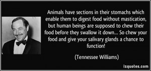 Animals have sections in their stomachs which enable them to digest ...