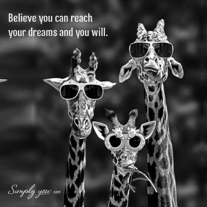 Love this #Quote! The #Giraffes in #sunglasses make my day!