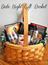 Romantic Movie Night Gift Basket