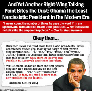 Right-Wing Claims: Obama The Most Narcissistic POTUS Ever. Reality ...