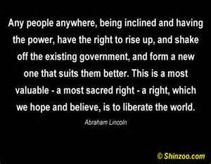 ... People Anywhere,being inclined and having the Power ~ Democracy Quote