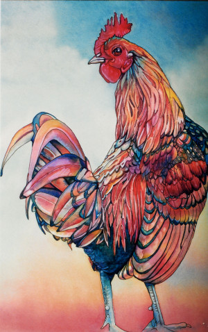 Fine Feathers Watercolor...
