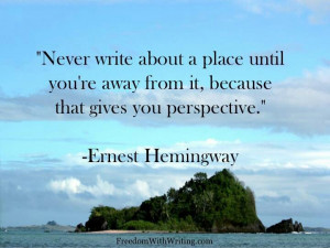 Hemingway quote!