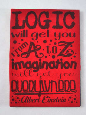 Logic Vs Imagination - Einstein inspired quote - Personal Journal ...