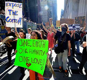 Occupy Wall Street movement October 2011 celebrity quotes