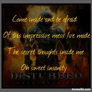 Lyric Art of Perfect Insanity by Disturbed