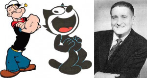 Popeye the Sailor, Felix the Cat, and their ‘voice’ Jack Mercer ...