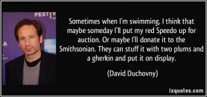 Speedo Swimming Quotes More david duchovny quotes