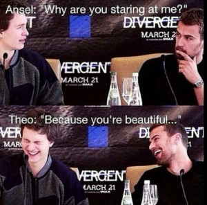 ... funny, lol, quote, the fault in our stars, theo, tobias, theo james