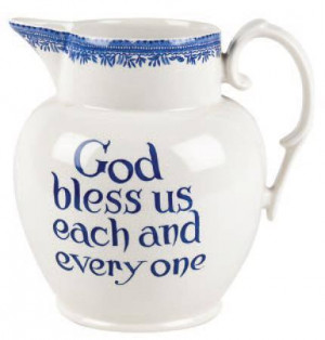 Burleigh Quotes God Bless Us Etruscan Jug