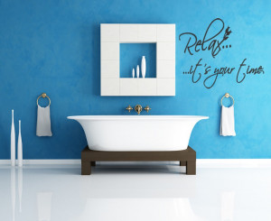... soak away troubles tub bathroom decal tub wall quote bathroom quotes