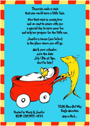 Sweeten Your Day Events: Dr. Suess Baby Shower