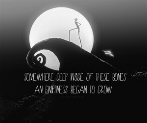 tim burton quote Black and White nightmare before christmas black and ...