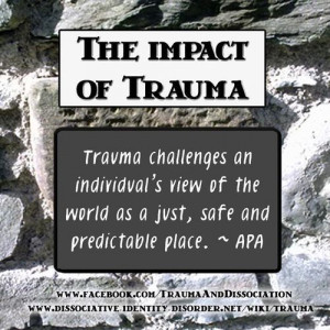 The impact of Trauma - quote by the APA, poster by ...