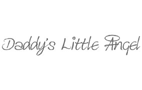 Daddys Little Angel Sticker