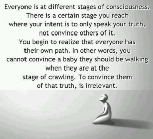 Different stages of consciousness