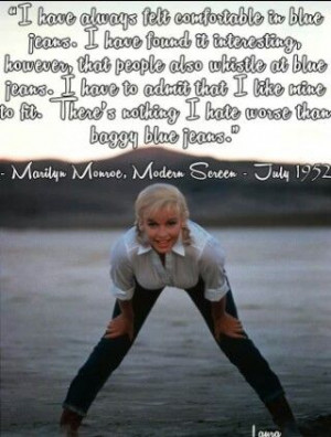 Real Marilyn Monroe quote with a source