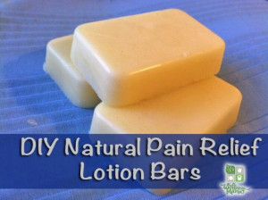 DIY natural pain relief lotion bars