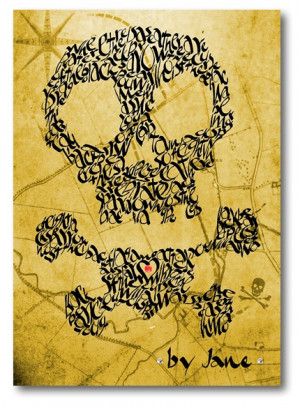 Set against a treasure map background, this gorgeous card has ...