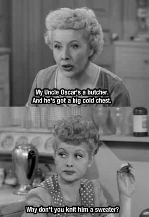 Lucy And Ethel Get The Same...
