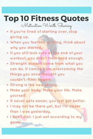 Top 10 Favorite Fitness Quotes