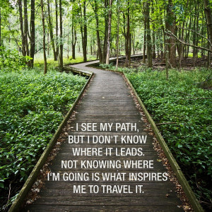 ... where I'm going is what inspires me to travel it. -- Rosalia De Castro
