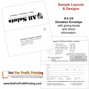 Sample Donation Envelope Template
