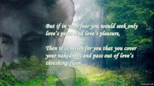 Lines from Khalil Gibran, from Freescop .