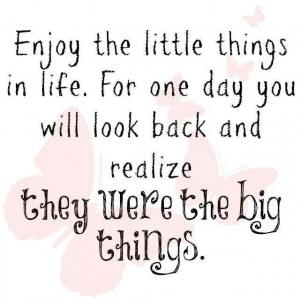 Enjoy the little things in life!